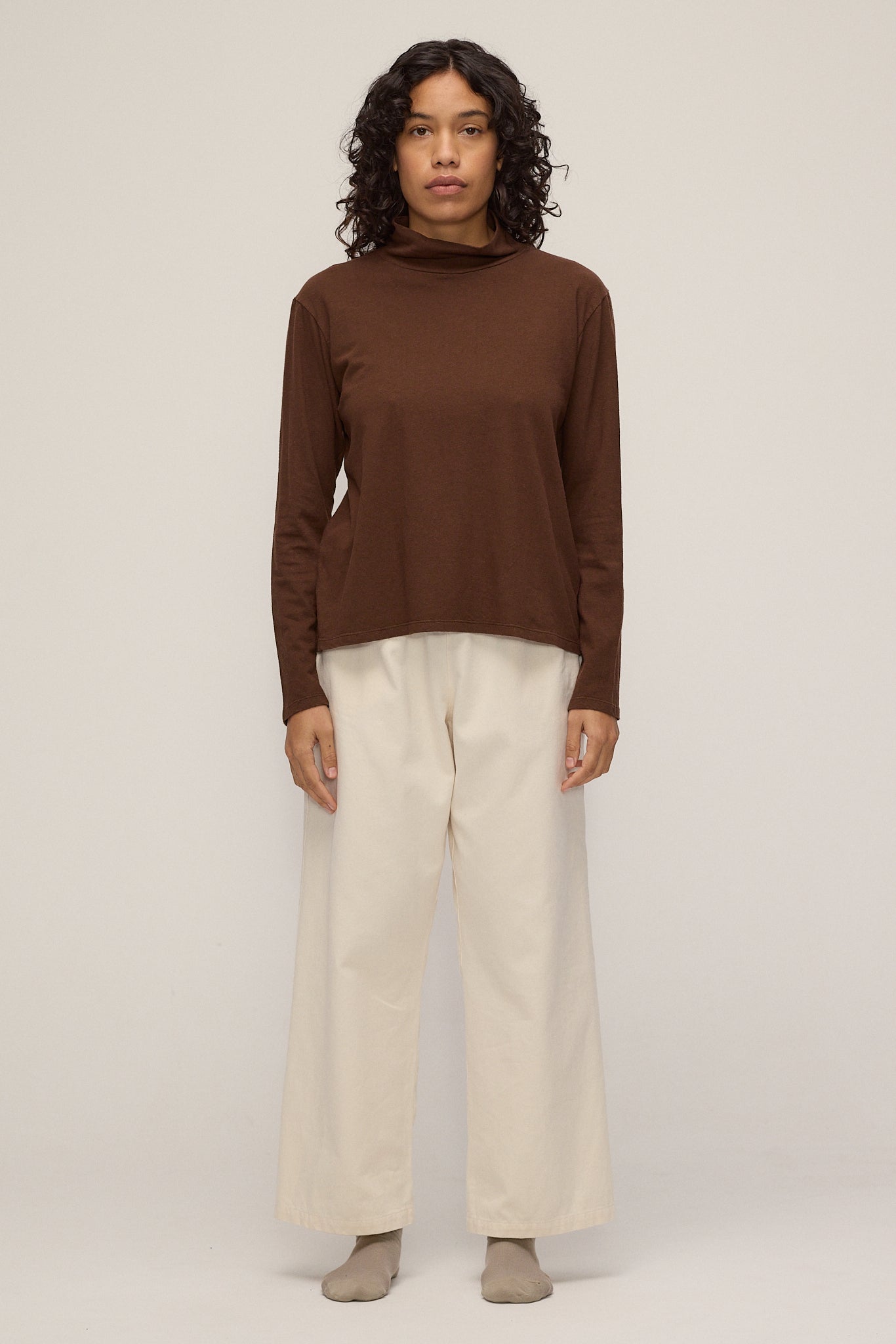 Hemp High Neck Longsleeve