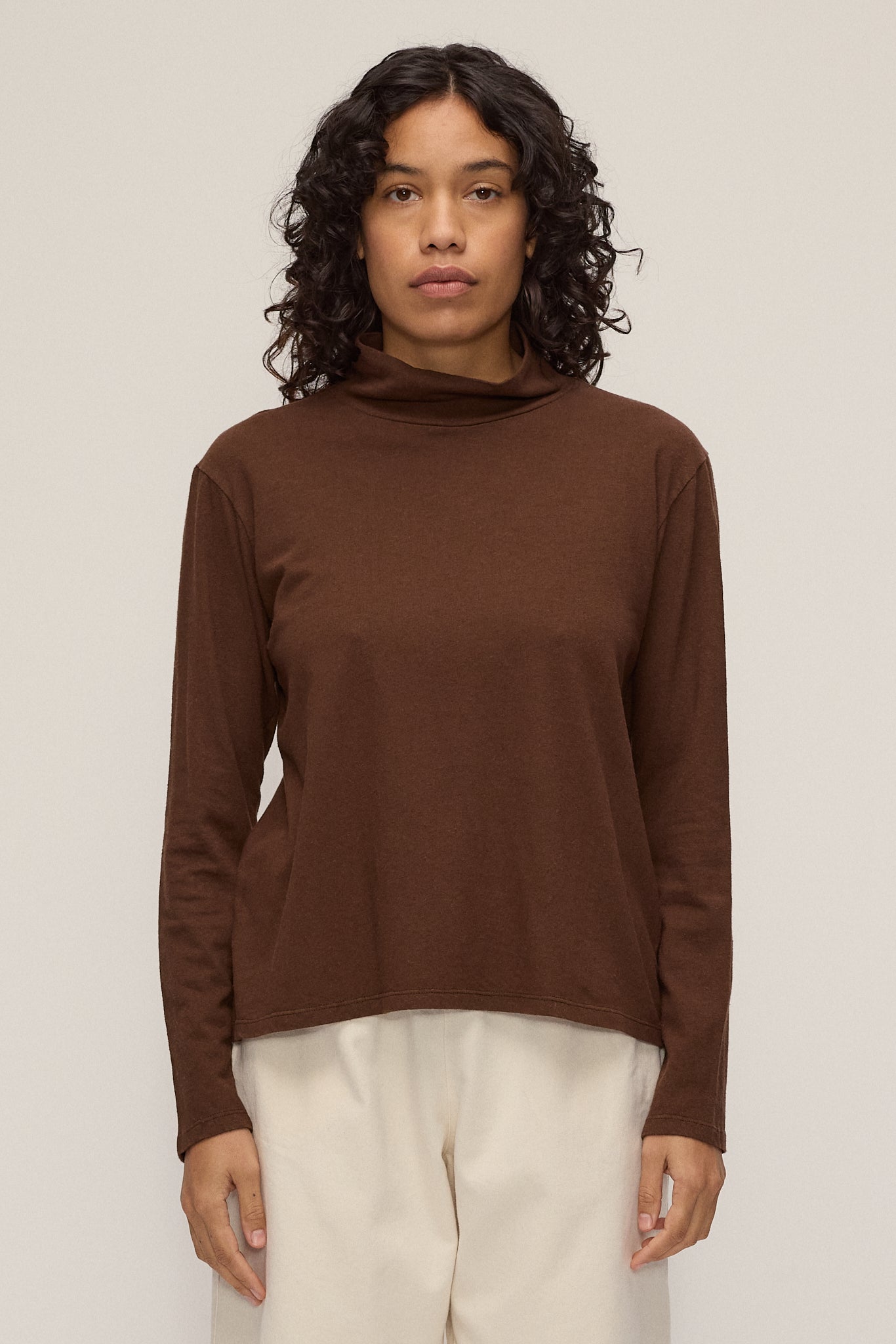 Hemp High Neck Longsleeve
