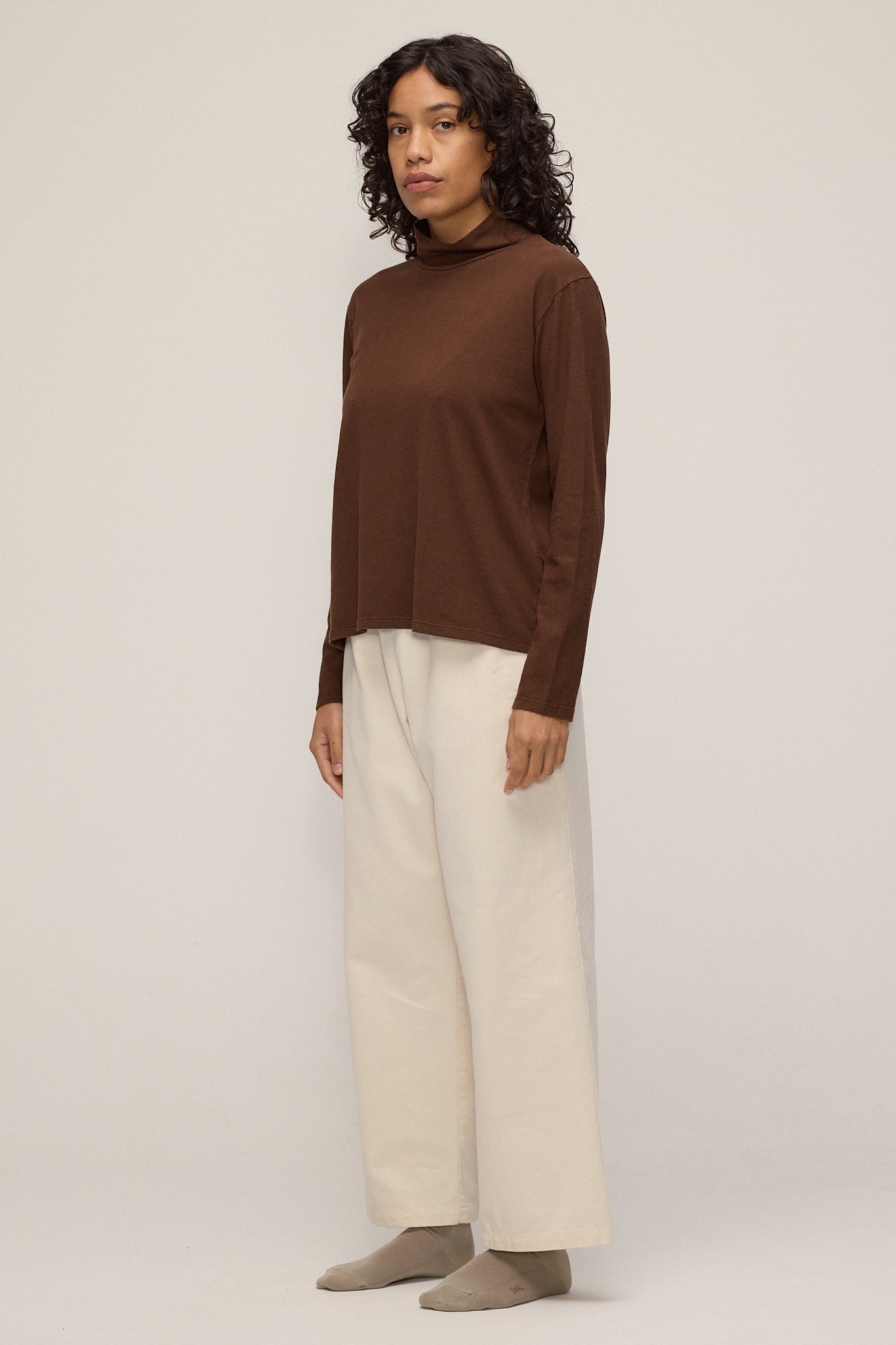 Hemp High Neck Longsleeve